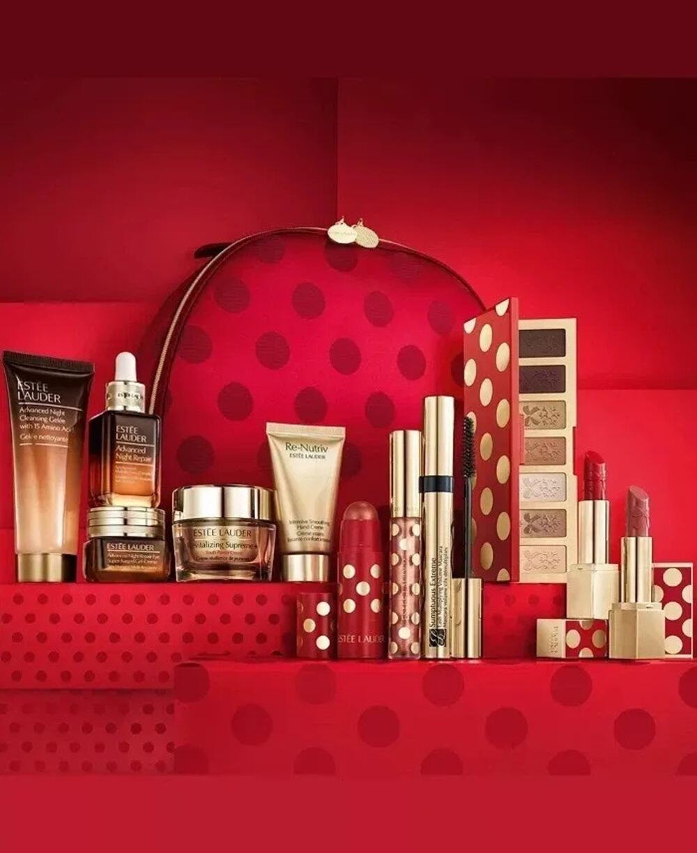 12 pc Gift Set Estee Lauder Holiday Blockbuster Makeup 2025 $652 Value GLOW WARM